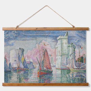 Eingang des Hafens von La Rochelle, Paul Signac Wandteppich Mit Holzrahmen