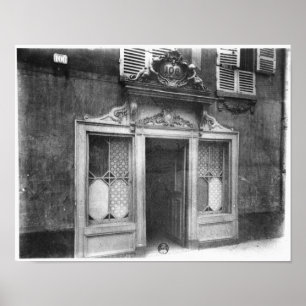 Eingang eines Bordels in Paris Poster
