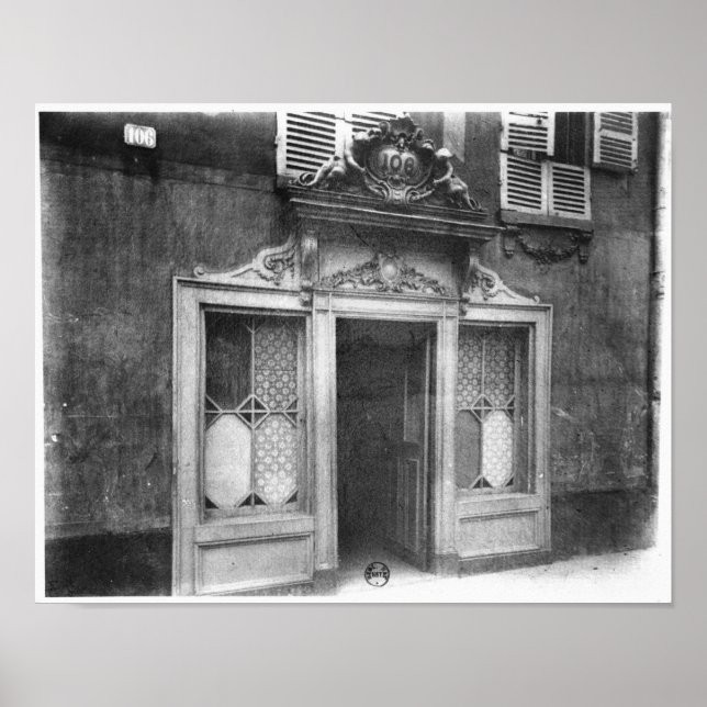Eingang eines Bordels in Paris Poster (Vorne)