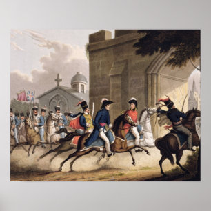 Eingang von Lord Wellington in Salamanca am Poster