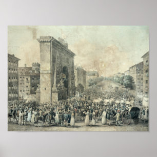 Eingang von Louis XVIII durch Porte Poster