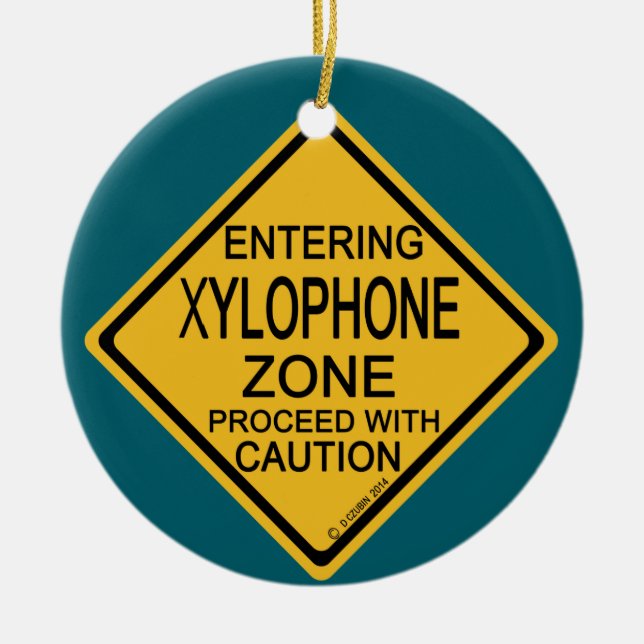 Eingang Xylophon Zone Keramik Ornament (Vorne)