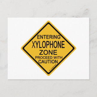 Eingang Xylophon Zone Postkarte
