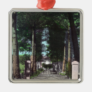 Eingang zu Ansicht CasaTheodore Wagner Silbernes Ornament