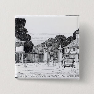 Eingang zu Brooklandwood, Baltimore, USA, vom Th Button