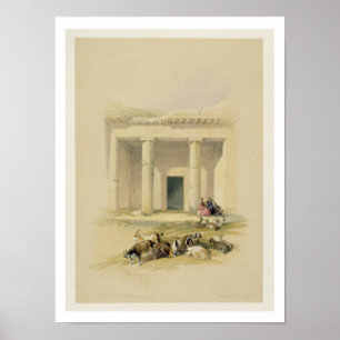 Eingang zu den Höhlen von Bani Hasan, aus "Ägypten Poster