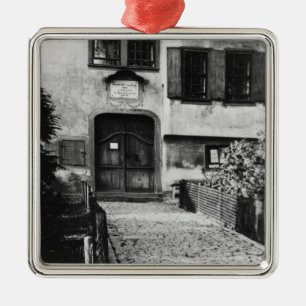 Eingang zu Johann Sebastian Bachs Haus Ornament Aus Metall