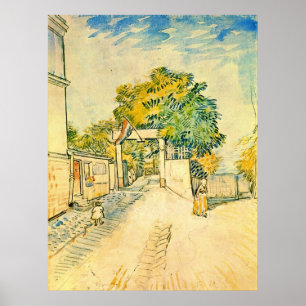 Eingang zu Moulin de la Galette durch Van Gogh Poster