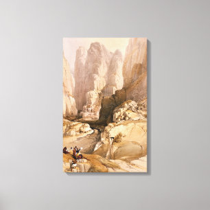Eingang zu PETRA am 10. März 1839 überziehen 98 Leinwanddruck