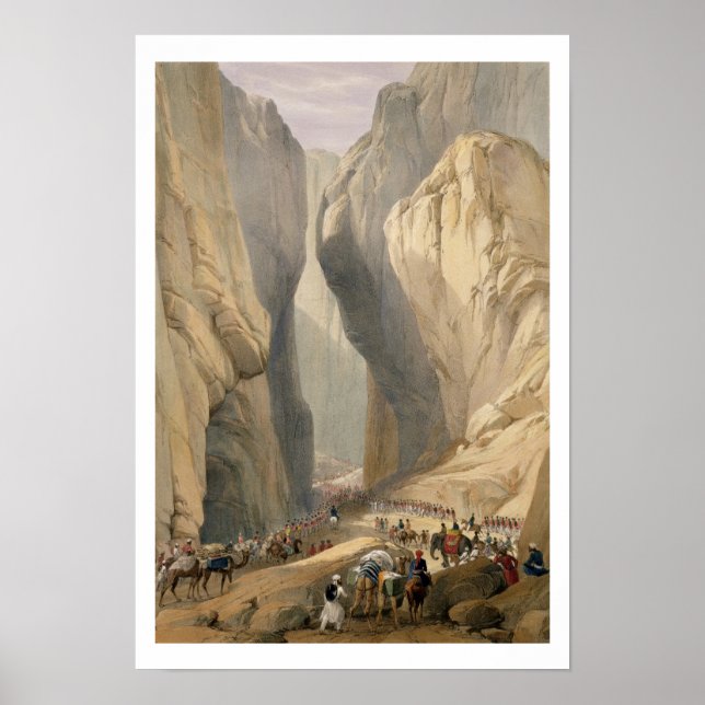 Eingang zum Bolanpass von Dadur, von "Sketc. Poster (Vorne)
