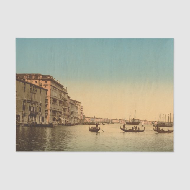 Eingang zum Canal Grande I, Venedig, Italien Seidenpapier (Vorderseite)