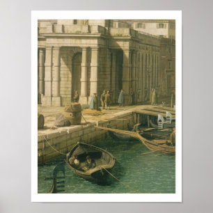 Eingang zum Canal Grande: West schauen, c.1738- Poster