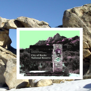 Eingang zum City of Rocks Reserve, Steinfells Dome Postkarte
