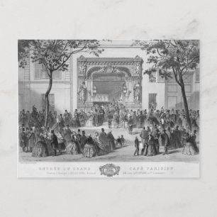 Eingang zum "Grand Café Parisien", Paris Postkarte