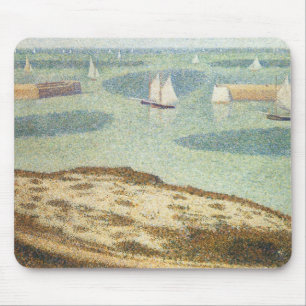 Eingang zum Hafen von Georges Seurat, Vintage Kuns Mousepad