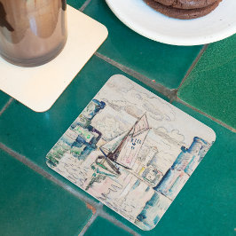 Eingang zum Hafen von La Rochelle Getränkeuntersetzer