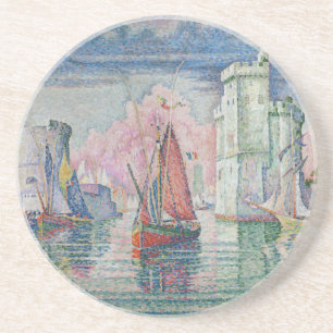 Eingang zum Hafen von La Rochelle, Paul Signac Getränkeuntersetzer