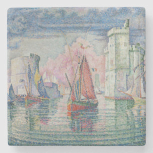 Eingang zum Hafen von La Rochelle, Paul Signac Steinuntersetzer