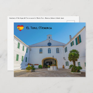 Eingang zum Kloster Monte Toro - Menorca, Spanien Postkarte