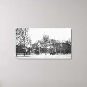 Eingang "zum La Halle ZusatzVins" Quai Leinwanddruck