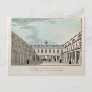 Eingang zum Lycee Condorcet Postkarte