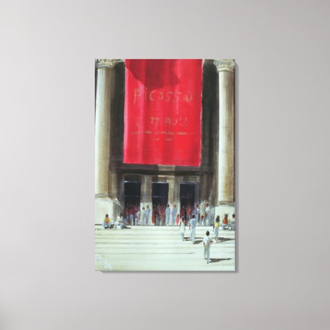 Eingang zum Metropolitan Museum New York Leinwanddruck (Vorderseite)