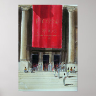 Eingang zum Metropolitan Museum New York Poster