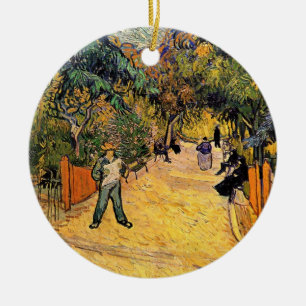 Eingang zum öffentlichen Park von Vincent van Gogh Keramik Ornament