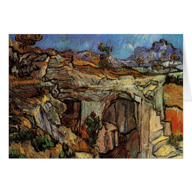 Eingang zum Quarry, Saint-Remy von Vincent van Gog (Vorderseite (Horizontal))