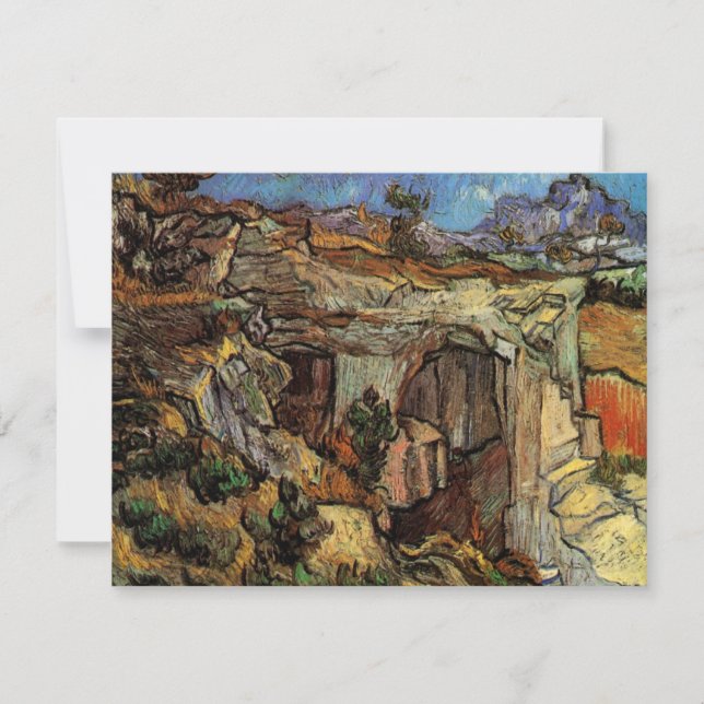 Eingang zum Quarry, Saint-Remy von Vincent van Gog (Vorderseite)