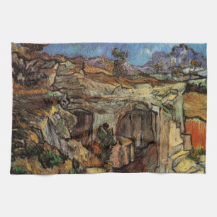 Eingang zum Quarry, Saint-Remy von Vincent van Gog Geschirrtuch