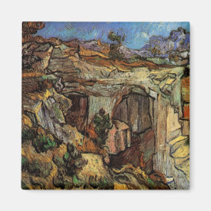 Eingang zum Quarry, Saint-Remy von Vincent van Gog Magnet