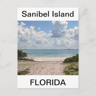 Eingang zum Sanibel Beach Postkarte