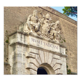 Eingang zum Vatikanmuseum - Rom, Italien Fotodruck