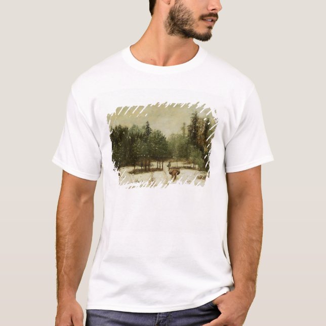 Eingang zum Wald im Winter T-Shirt (Vorderseite)
