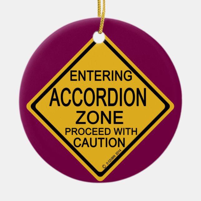 Eingang zur Accordion-Zone Keramik Ornament (Vorne)