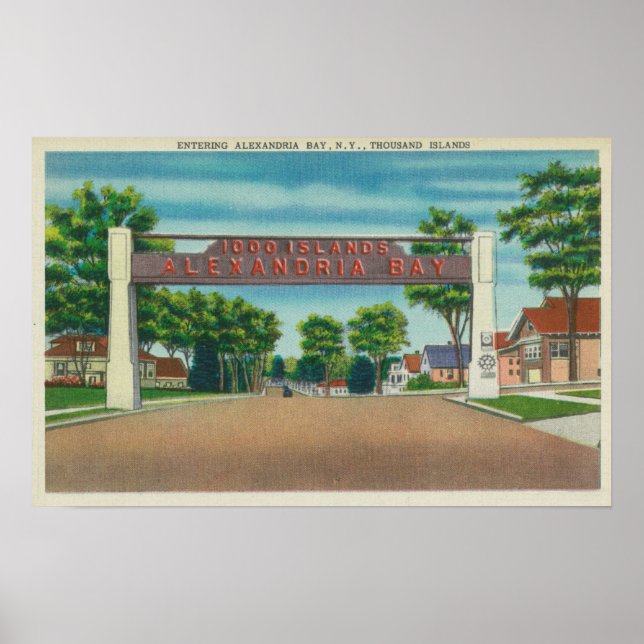 Eingang zur Bucht von Alexandria Poster (Vorne)
