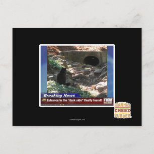 Eingang zur dunklen Seite Postkarte