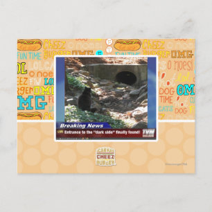 Eingang zur dunklen Seite Postkarte