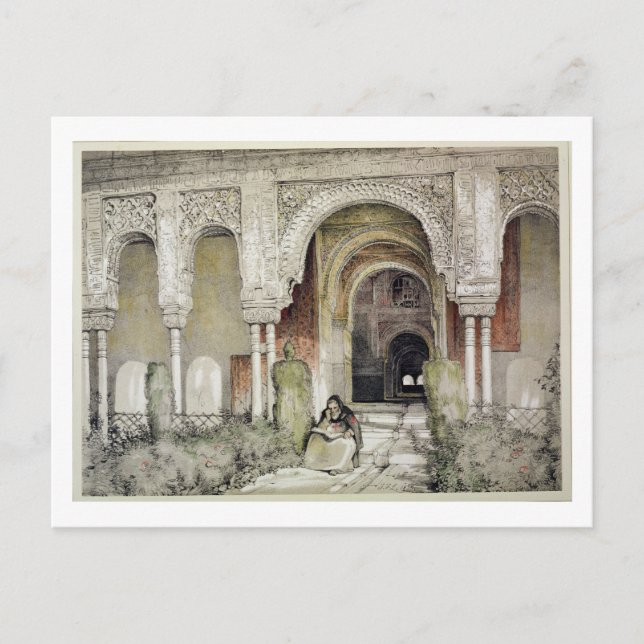 Eingang zur Halle der beiden Schwestern (Sala de l Postkarte (Vorderseite)