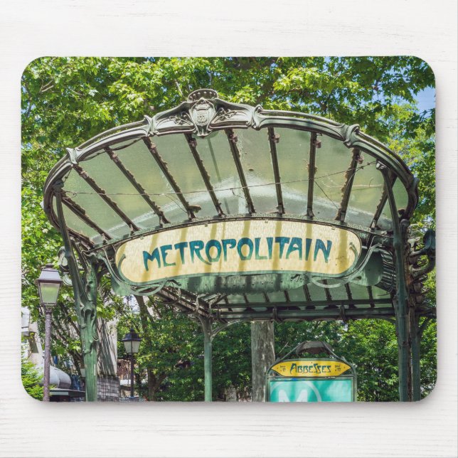 Eingang zur Metrostation Montmartre - Paris Mousepad (Vorne)
