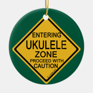 Eingang zur Ukulele-Zone Keramik Ornament