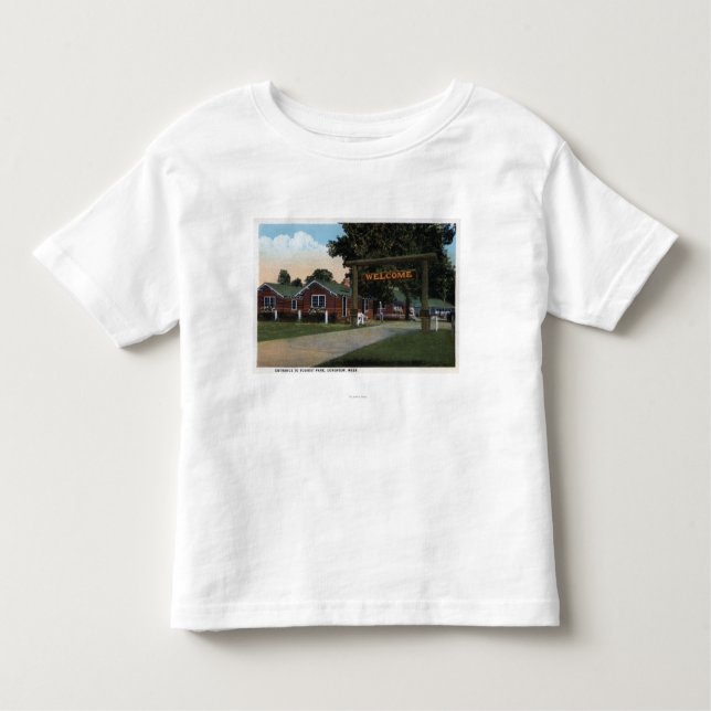 Eingangs-Ansicht des touristischen Parks Kleinkind T-shirt (Vorderseite)