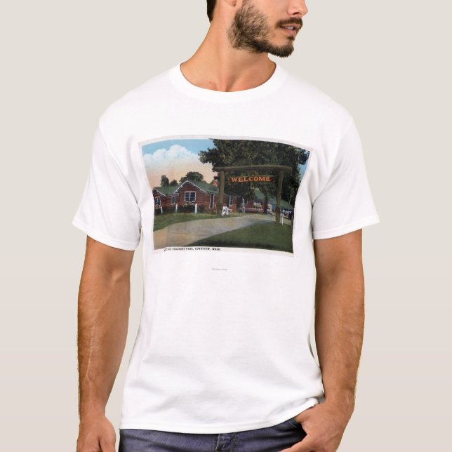 Eingangs-Ansicht des touristischen Parks T-Shirt (Vorderseite)