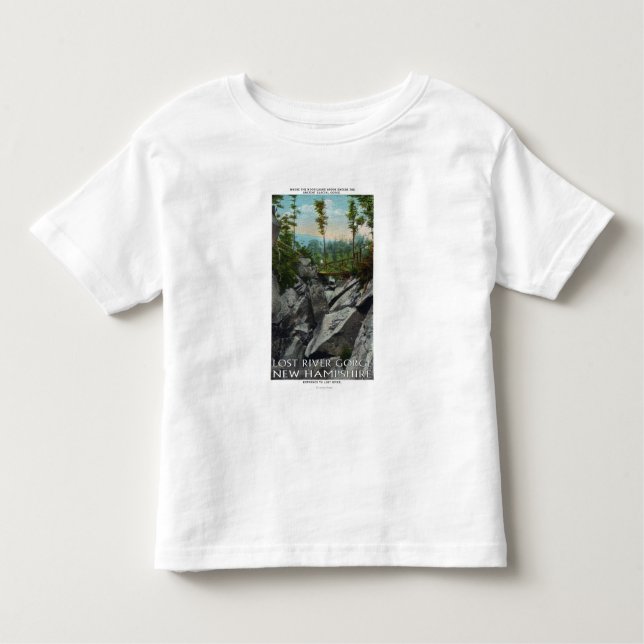 Eingangs-Ansicht von einer alten Glazial- Schlucht Kleinkind T-shirt (Vorderseite)