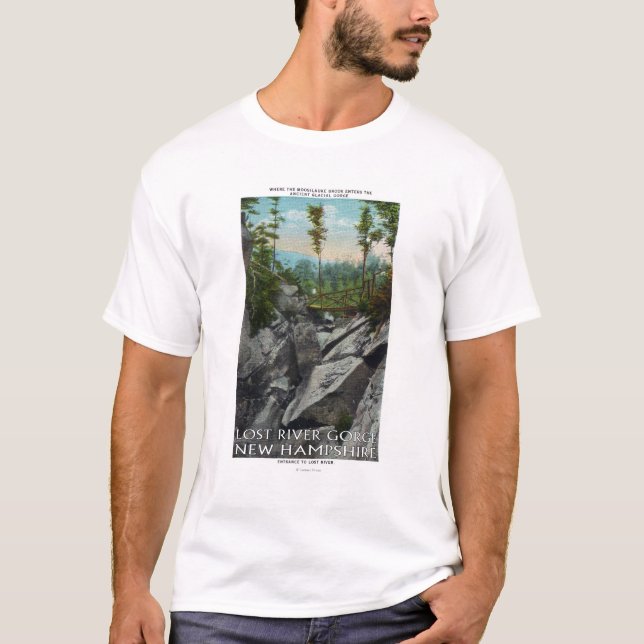 Eingangs-Ansicht von einer alten Glazial- Schlucht T-Shirt (Vorderseite)
