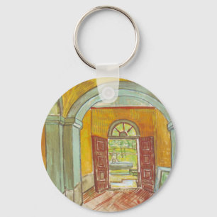 Eingangshalle des Saint Paul Hospital von Van Gogh Schlüsselanhänger