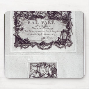 Eingangskarte für den Ball in Versailles Mousepad