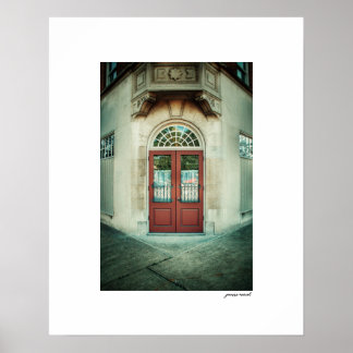 Eingangsposter im Eckbereich Druck Poster