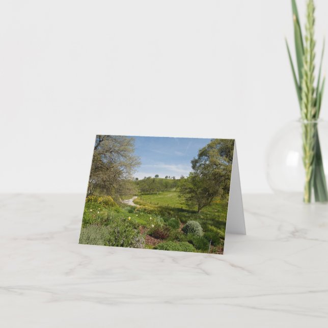 Eingangsterrasse-Garten-Ansicht Karte (Vorderseite)